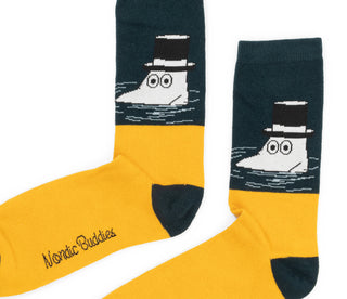 Moomin Men’s Socks Yellow Moominpappa | Muumi Miesten Sukat Keltainen Muumipappa