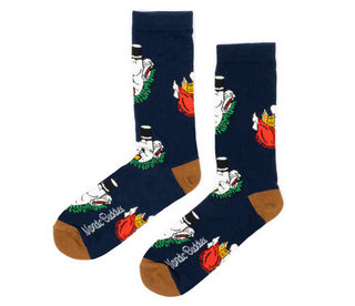 Moomin Men’s Socks Navy Blue Moominpappa | Muumi Miesten Sukat Tummansininen Muumipappa