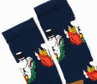 Moomin Men’s Socks Navy Blue Moominpappa | Muumi Miesten Sukat Tummansininen Muumipappa