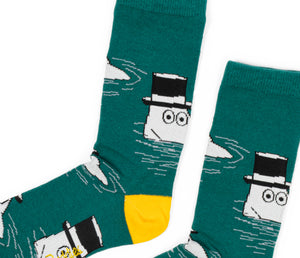 Moomin Men’s Socks Green Moominpappa | Muumi Miesten Sukat Vihreä Muumipappa