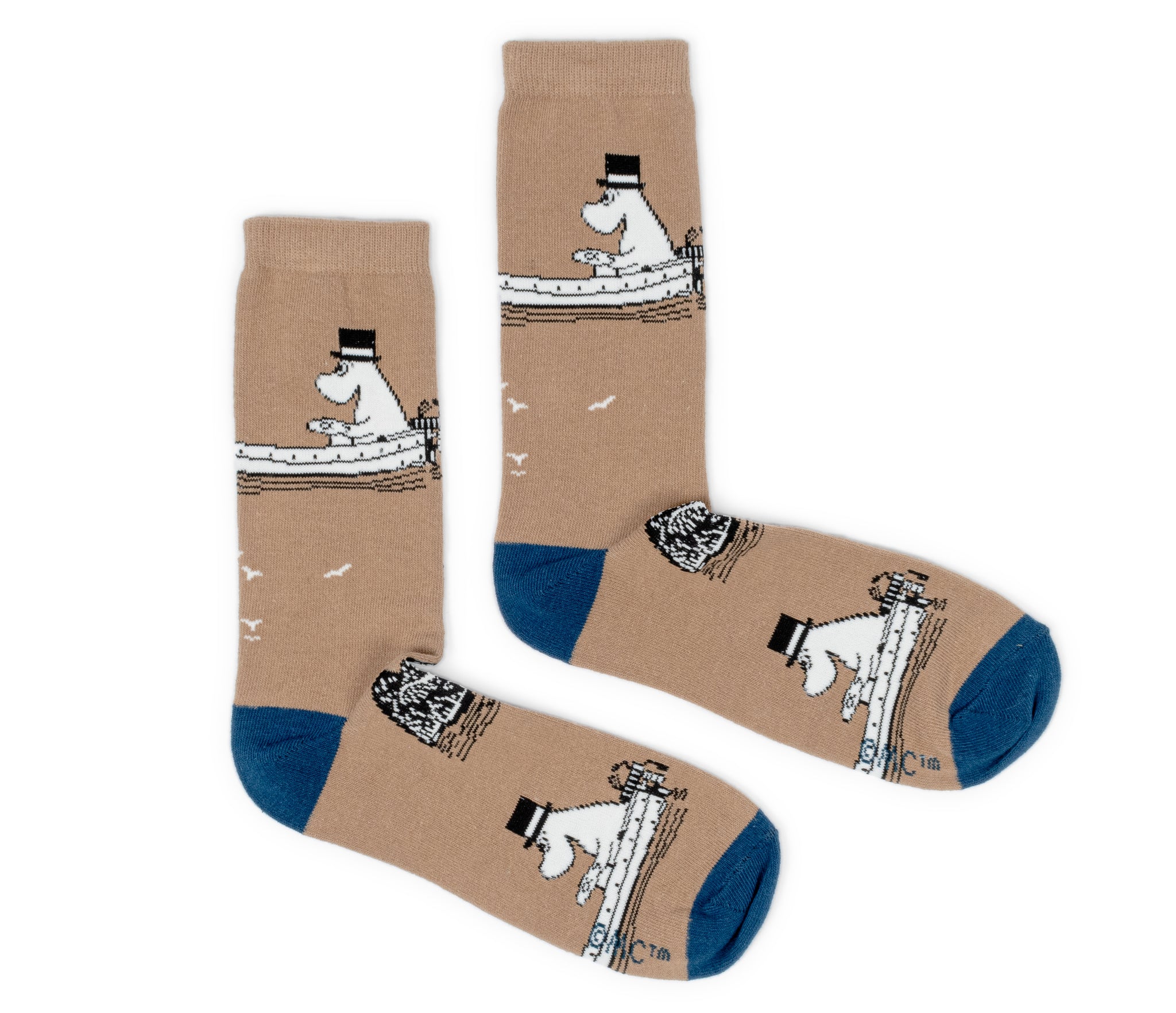 Moomin Men’s Socks Beige Moominpappa | Muumi Miesten Sukat Beige Muumipappa