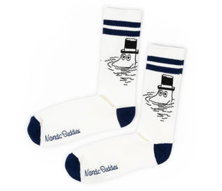 Moomin Men’s Retro Socks White Moominpappa | Muumi Miesten Retro Sukat Valkoinen Muumipappa