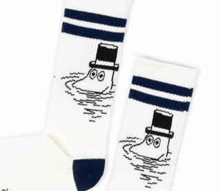 Moomin Men’s Retro Socks White Moominpappa | Muumi Miesten Retro Sukat Valkoinen Muumipappa