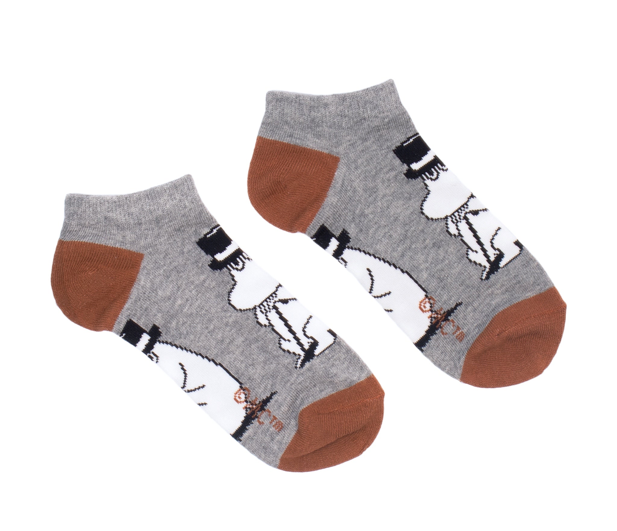 Moominpappa Wondering Men Ankle Socks - Grey