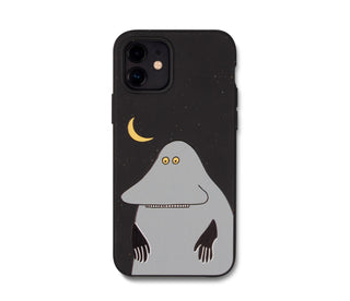 The Groke's Evening Walk iPhone Case Biodegradeable - Black