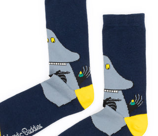 Moomin Men’s Socks Navy Blue The Groke | Muumi Miesten Sukat Tummansininen Mörkö