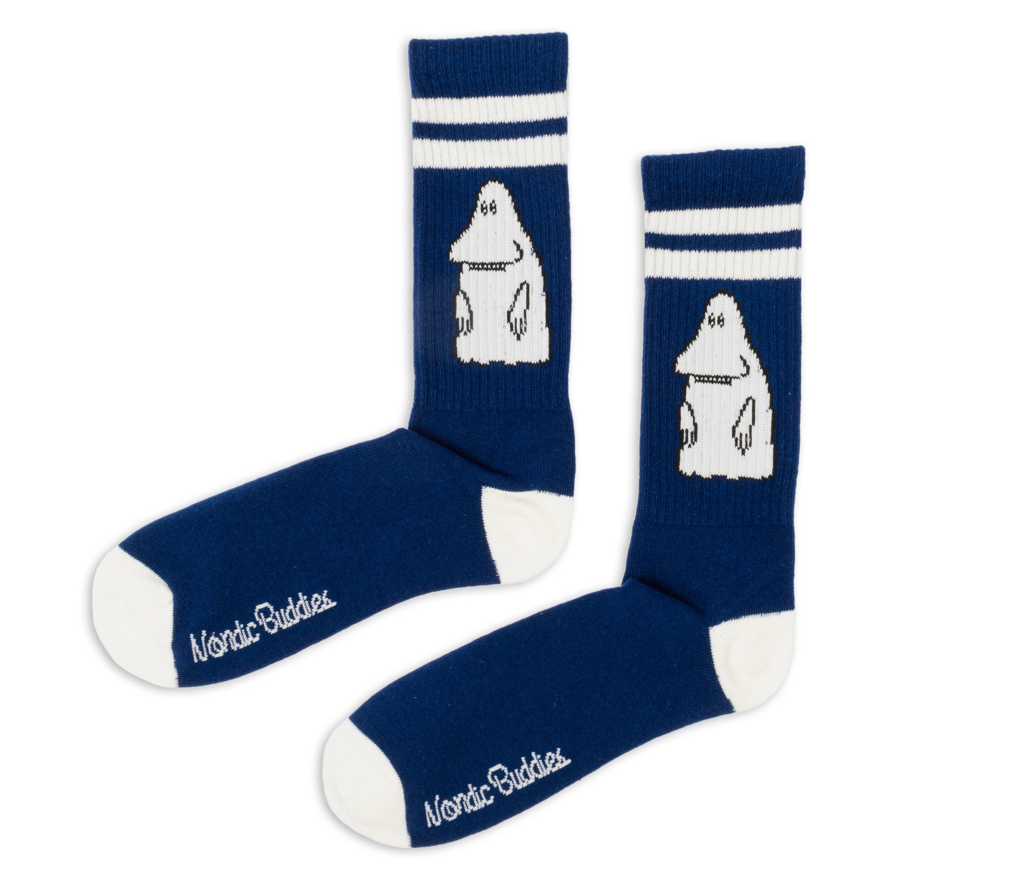 Moomin Retro Socks combo Blue/White The Groke | Muumi Retro Sukat Combo Sininen/Valkoinen Mörkö