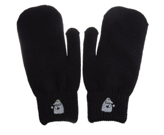 Moomin Mittens Adult Black The Groke | Muumi Aikuisten Lapaset Musta Mörkö