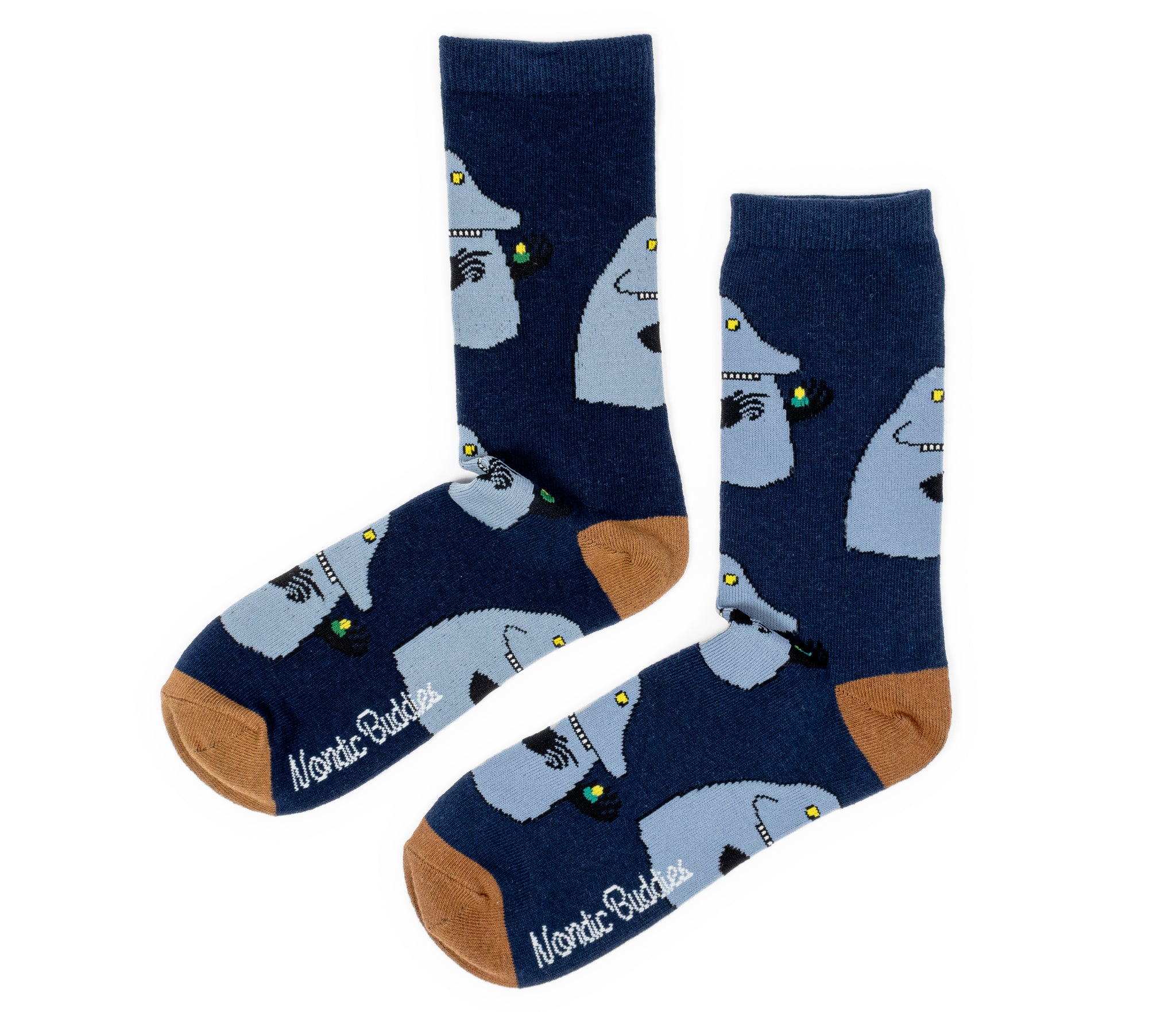 Moomin Men’s Socks Navy Blue The Groke | Muumi Miesten Sukat Tummansininen Mörkö