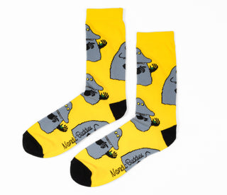 Moomin Men’s Socks Yellow The Groke | Muumi Miesten Sukat Keltainen Mörkö