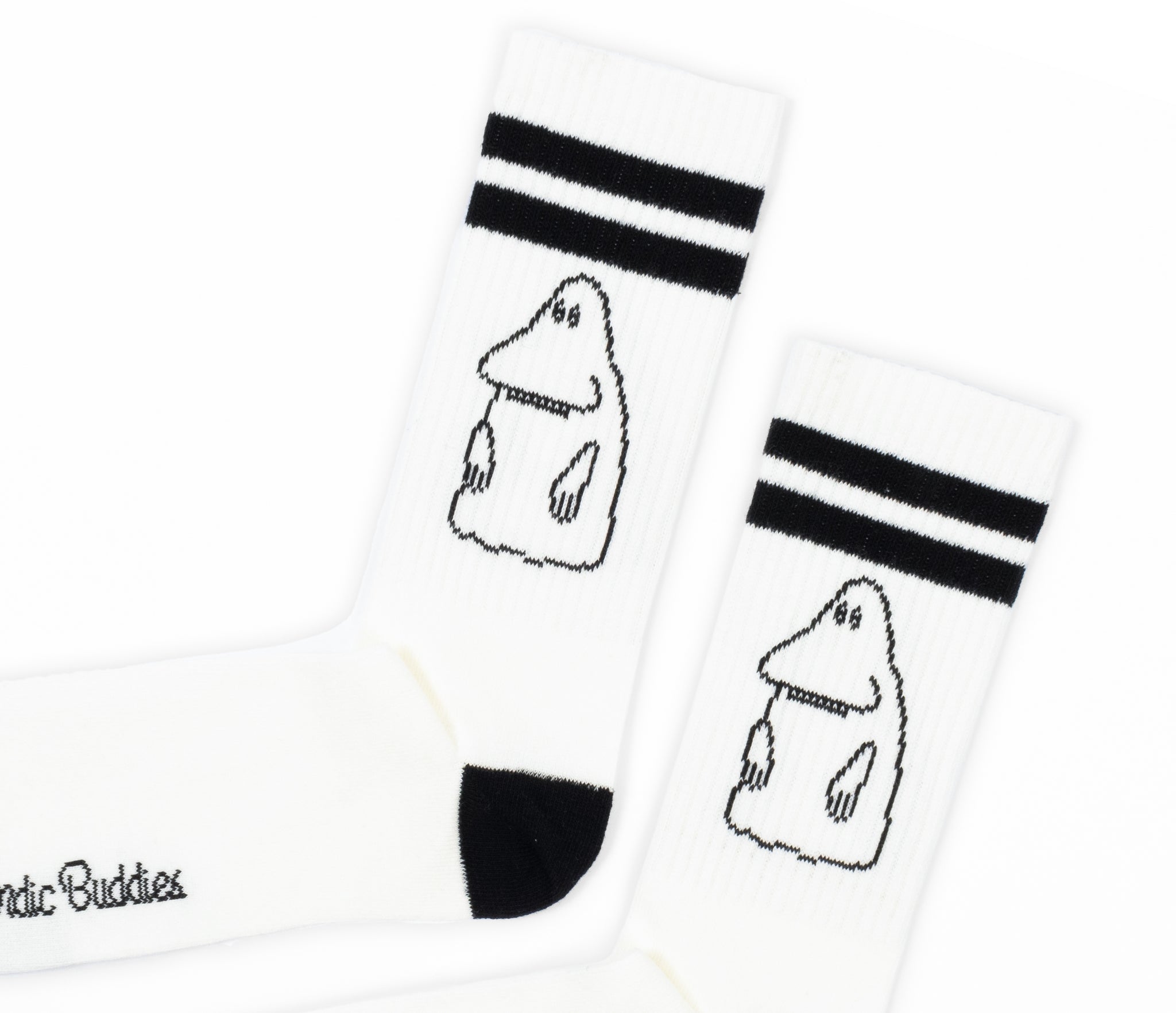 Moomin Men’s Retro Socks White The Groke | Muumi Miesten Retro Sukat Valkoinen Mörkö