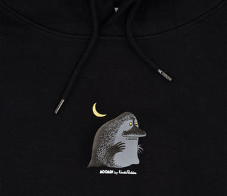 Moomin Hoodie Black The Groke | Muumi Huppari Musta Mörkö