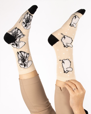 Exclusive Collection Moomintroll Winterland Ladies Socks - Beige