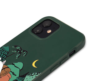 Moomintroll's Adventure iPhone Case Biodegradeable - Green