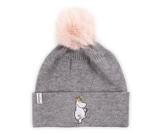 Moomin Winter Hat Beanie Adult Grey Snorkmaiden | Muumi Aikuisten Beanie Harmaa Niiskuneiti