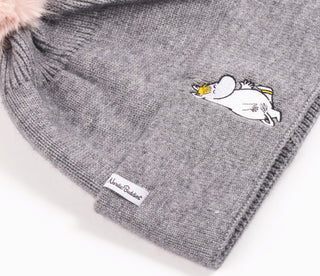 Moomin Winter Hat Beanie Adult Grey Snorkmaiden | Muumi Aikuisten Beanie Harmaa Niiskuneiti