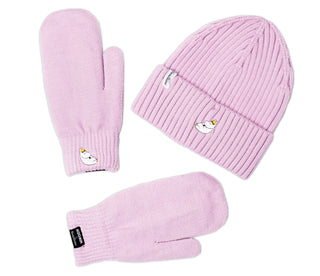 Moomin Mittens Beanie Combo Lilac Snorkmaiden | Muumi Lapaset Beanie Combo Liila Niiskuneiti