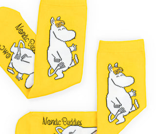 Moomin Ladies Socks Yellow Snorkmaiden | Muumi Naisten Sukat Keltainen Niiskuneiti