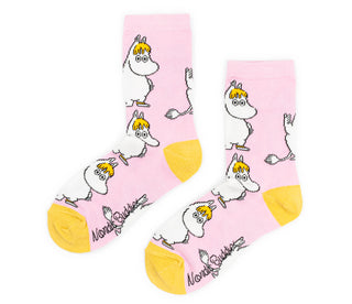 Moomin Ladies Socks Pink Snorkmaiden | Muumi Naisten Sukat Vaaleanpunainen Niiskuneiti