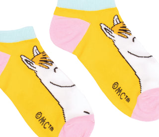 Snorkmaiden Dreaming Ladies Ankle Socks - Yellow