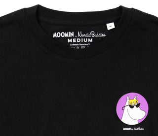 Moomin Ladies T-Shirt Black Snorkmaiden | Muumi Naisten T-Paita Musta Niiskuneiti