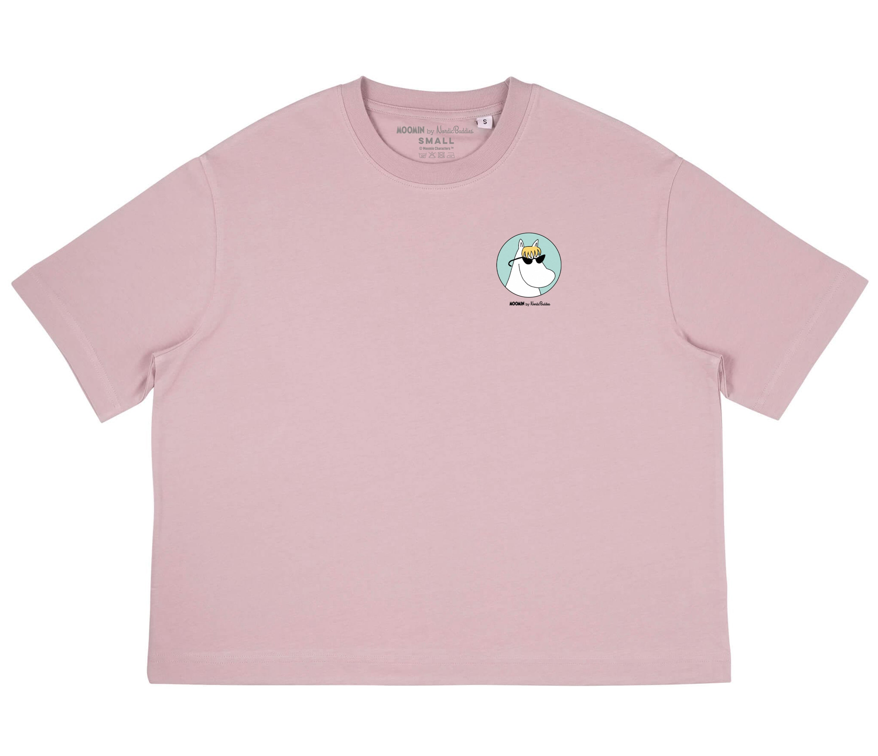 Moomin Ladies T-Shirt Pink Snorkmaiden | Muumi Naisten T-Paita Vaaleanpunainen Niiskuneiti