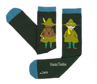 Moomin Men’s Socks Green Snufkin | Muumi Miesten Sukat Vihreä Nuuskamuikkunen