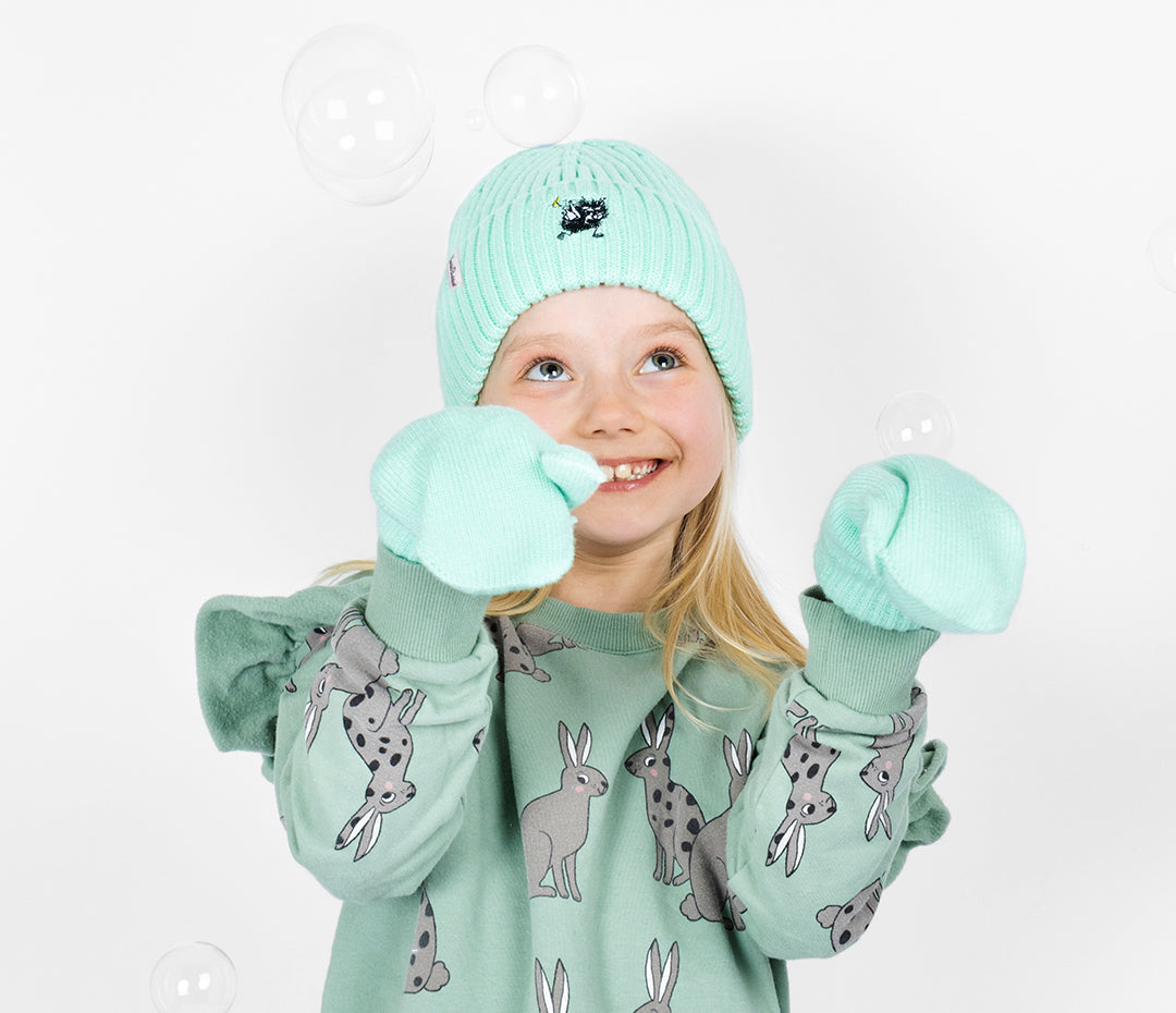 Moomin Winter Hat Beanie Kids Mint Stinky | Muumi Lasten Beanie Minttu Haisuli