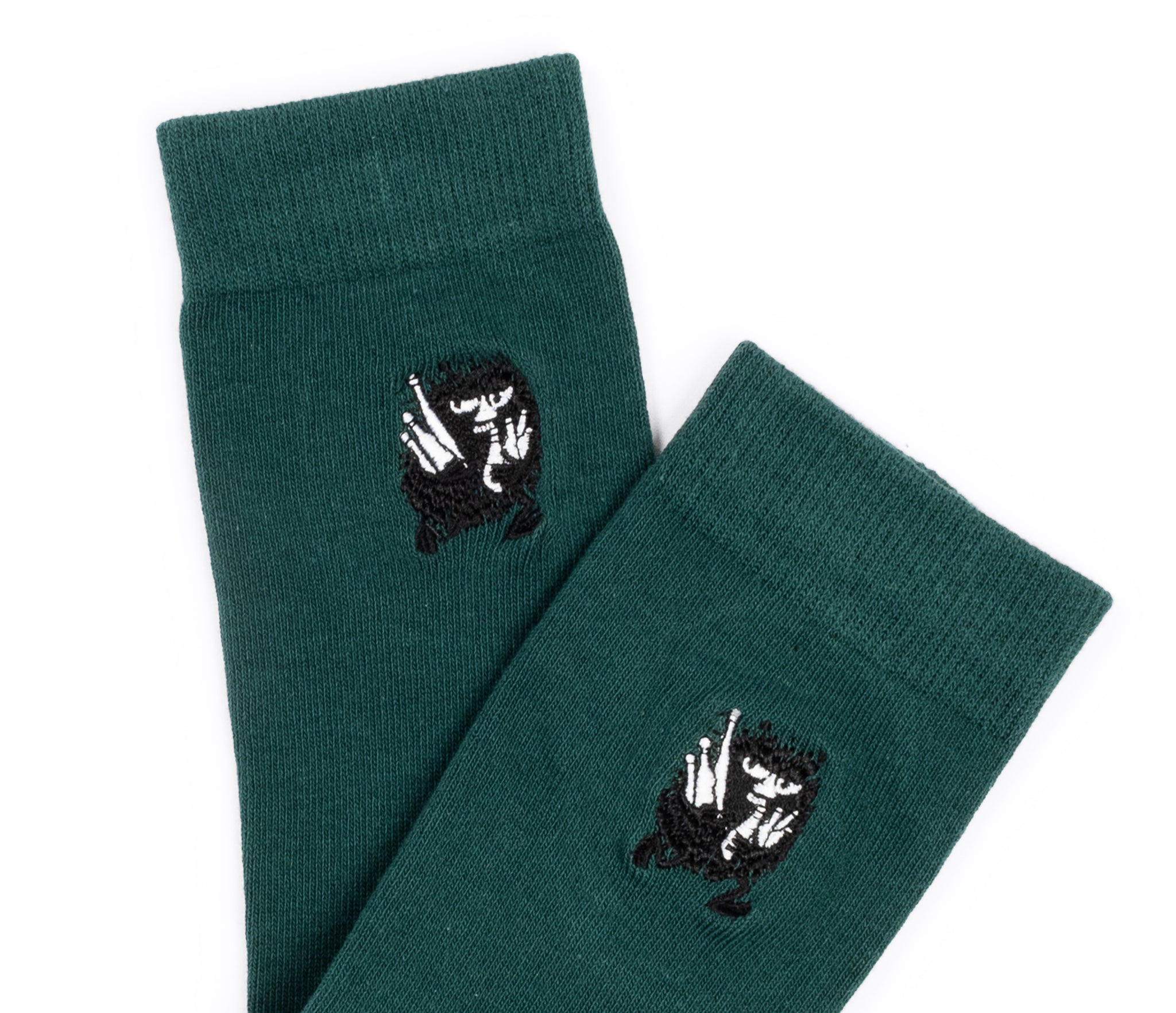 Moomin Men’s Embroidery Socks Green Stinky | Muumi Miesten Brodeeratut Sukat Vihreä Haisuli
