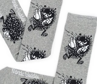 Moomin Men’s Socks Grey Stinky | Muumi Miesten Sukat Harmaa Haisuli