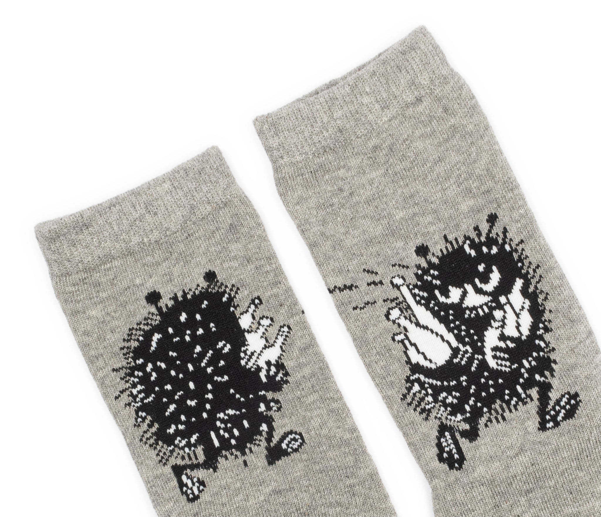 Moomin Ladies Socks Grey Stinky | Muumi Naisten Sukat Harmaa Haisuli