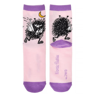 Stinkys Butt Ladies Socks - Light Pink