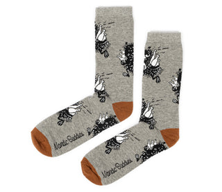 Moomin Men’s Socks Grey Stinky | Muumi Miesten Sukat Harmaa Haisuli