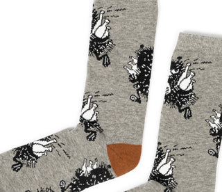 Moomin Men’s Socks Grey Stinky | Muumi Miesten Sukat Harmaa Haisuli