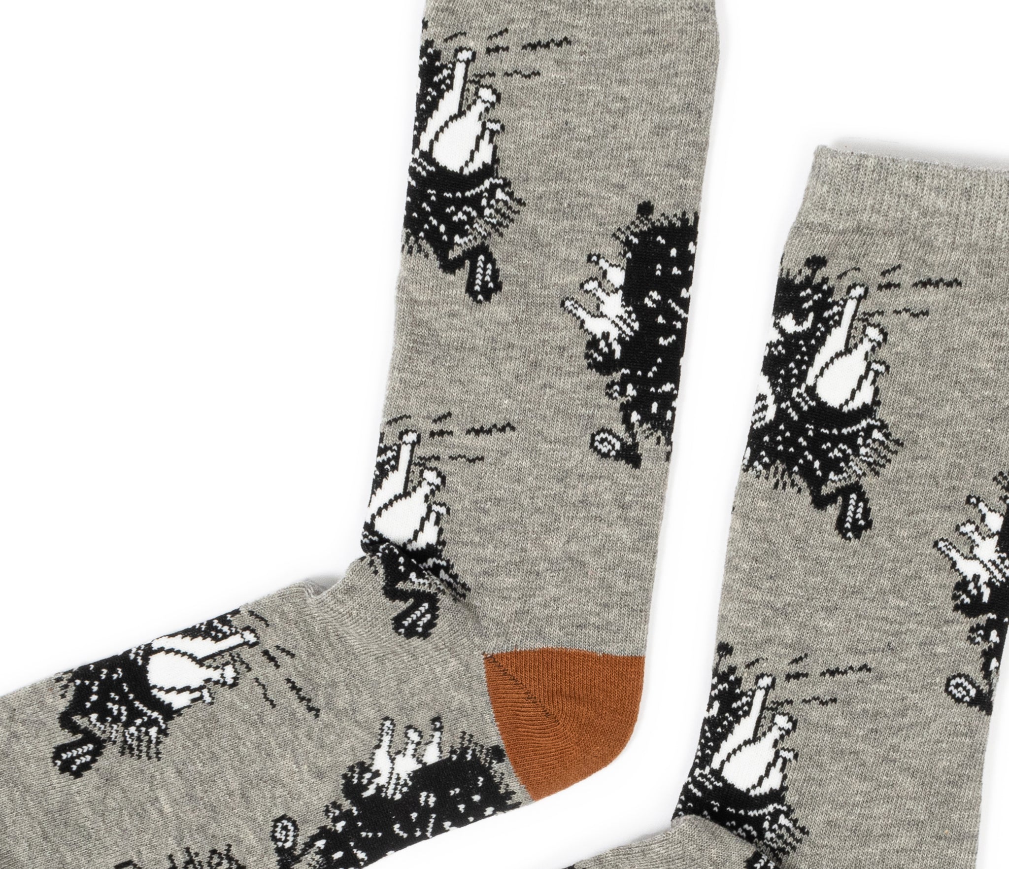 Moomin Men’s Socks Grey Stinky | Muumi Miesten Sukat Harmaa Haisuli