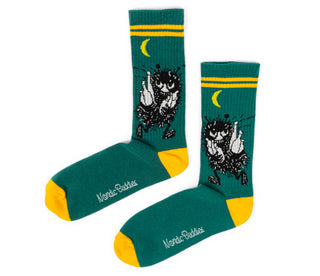 Moomin Men’s Retro Socks Green Stinky | Muumi Miesten Retro Sukat Vihreä Haisuli