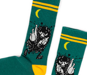 Moomin Men’s Retro Socks Green Stinky | Muumi Miesten Retro Sukat Vihreä Haisuli