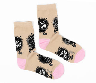 Moomin Ladies Socks Beige Stinky | Muumi Naisten Sukat Beige Haisuli