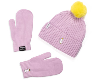 Snorkmaiden Mittens and Beanie Kids Combo - Lilac