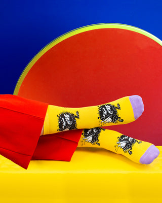 Moomin Ladies Socks Yellow Stinky | Muumi Naisten Sukat Keltainen Haisuli