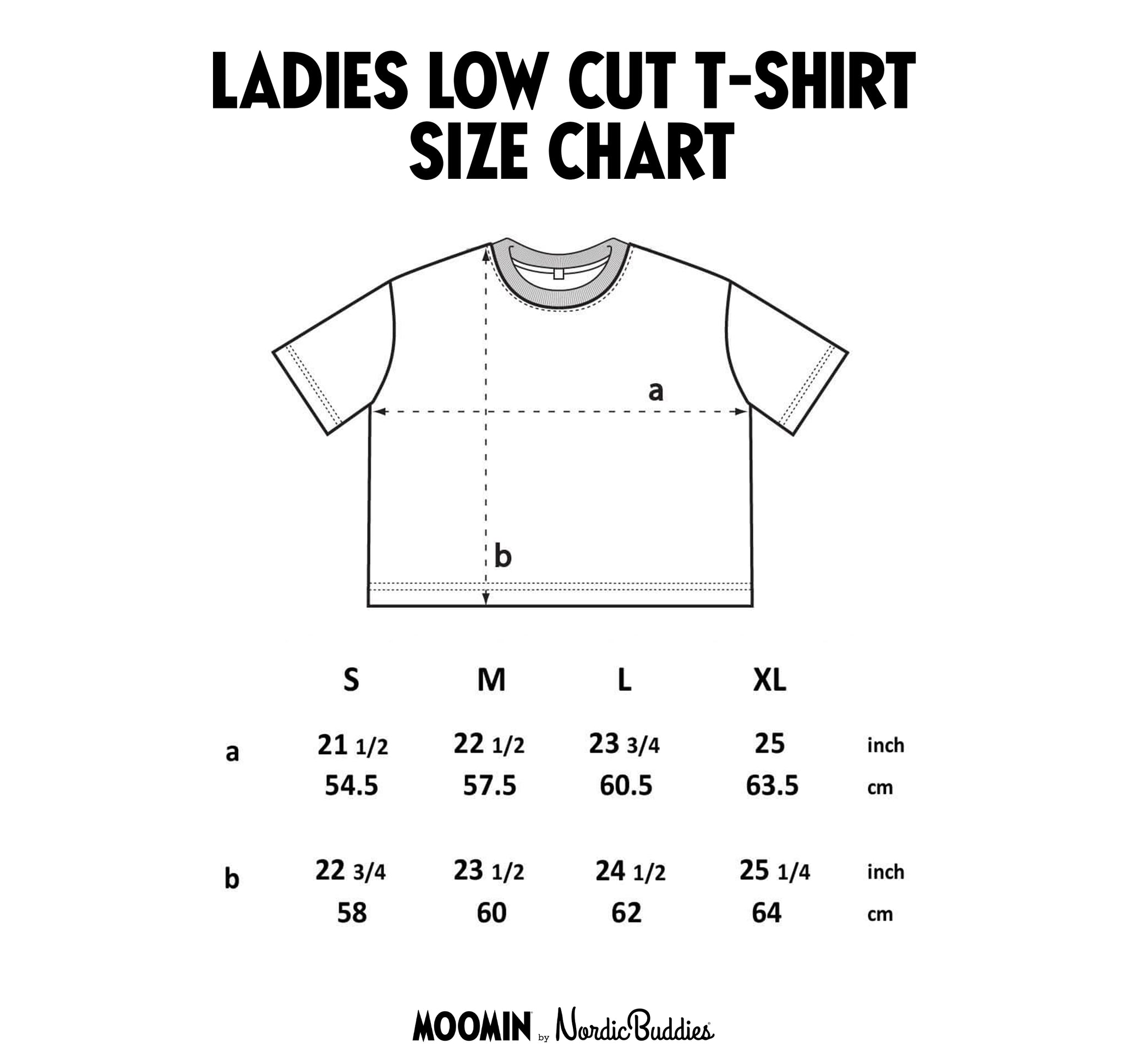 Moomin Ladies T-Shirt Black Snorkmaiden | Muumi Naisten T-Paita Musta Niiskuneiti