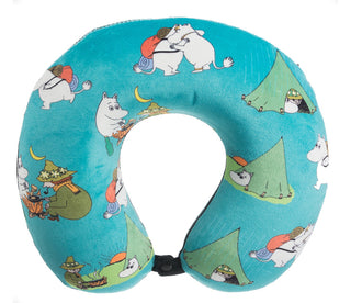 Moomin Neckpillow Blue Moomintroll Snufkin | Muumi Niskatyyny Sininen Muumipeikko Nuuskamuikkunen