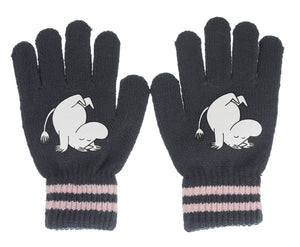 Moomintroll Happy Gloves Kids - Dark Grey