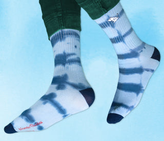 Moomin Men’s Retro Tie Dye Socks Blue Moomintroll | Muumi Miesten Retro Tie Dye Sukat Sininen Muumipeikko