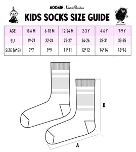 Kids Double Pack Snorkmaiden Socks - Grey/Pink