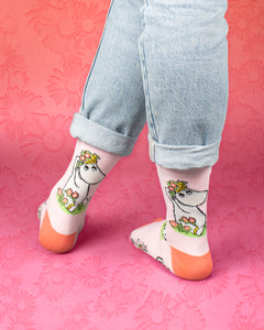 Moomin Ladies Socks Pink Snorkmaiden | Muumi Naisten Sukat Vaaleanpunainen Niiskuneiti
