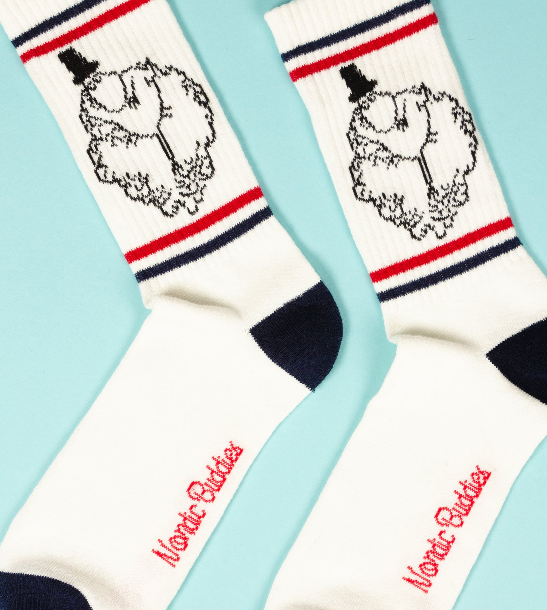 Moominpappa Retro Men Socks - White